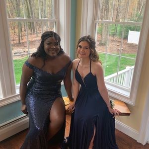 Off the shoulder prom dress